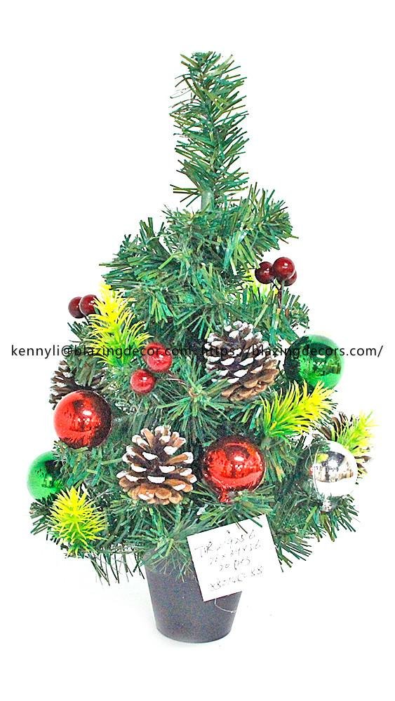 Hot Selling Decorative Christmas Tabletop Christmas Trees with Ornaments 5