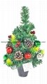 Hot Selling Decorative Christmas Tabletop Christmas Trees with Ornaments 5