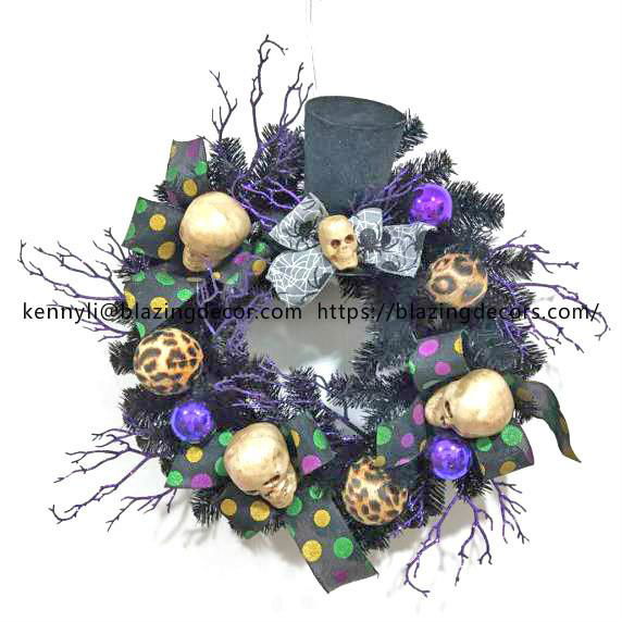 New Design Salable Halloween Ornament Wreath Decoration 2