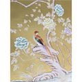 Chinoiserie handpainted wallpaper gold metallic gilded on silk 4