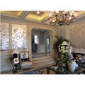 Chinoiserie hand painted silver foil wallpaper 3