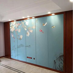 hand painted landscape wallpaper silk