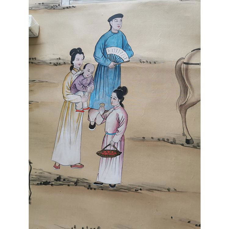 中國風手繪絲綢壁紙 2