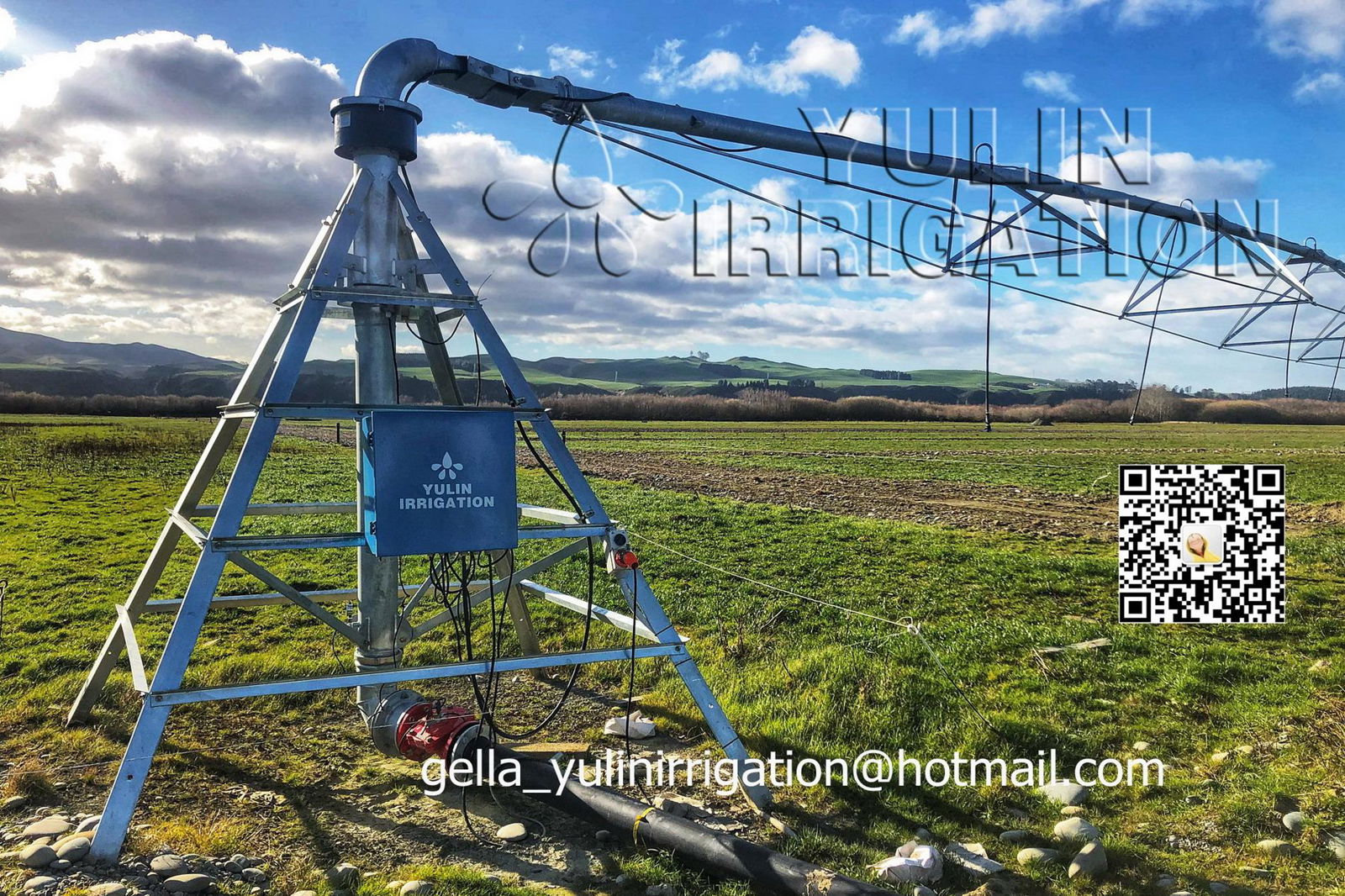 China Yulin Farm Center Pivot Irrigation Machine System