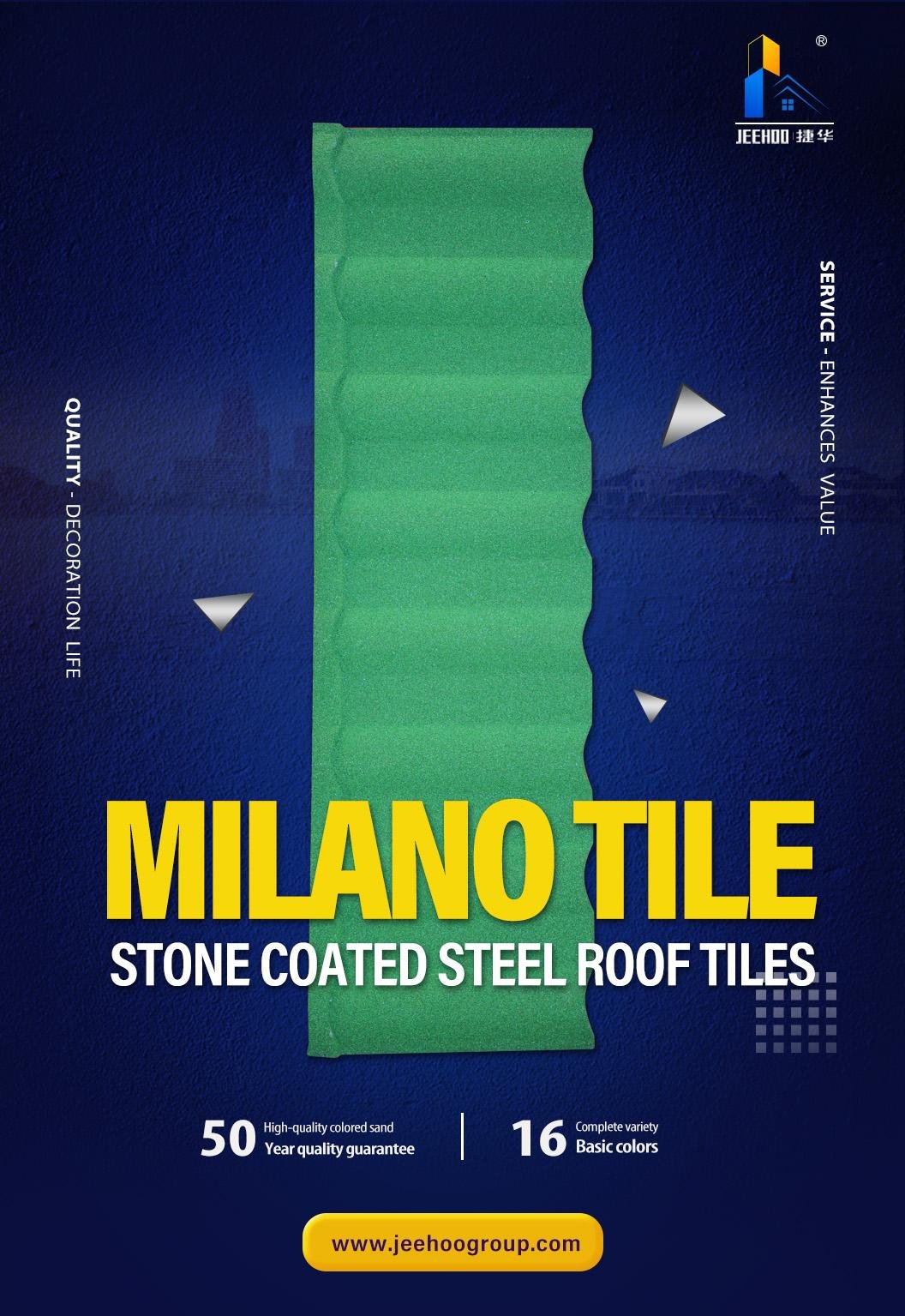 stone chip coated metal roof tiles 3