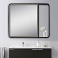 ETL Decorative Stainless Steel Framed Hotel LED Bathroom Mirror with Light 4