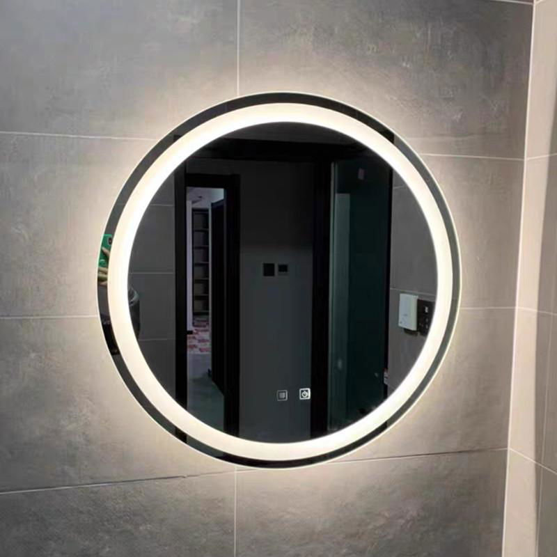 Hamirror Bath Smart Led Wall Mirror Round Bathroom Mirror With Led Lights 