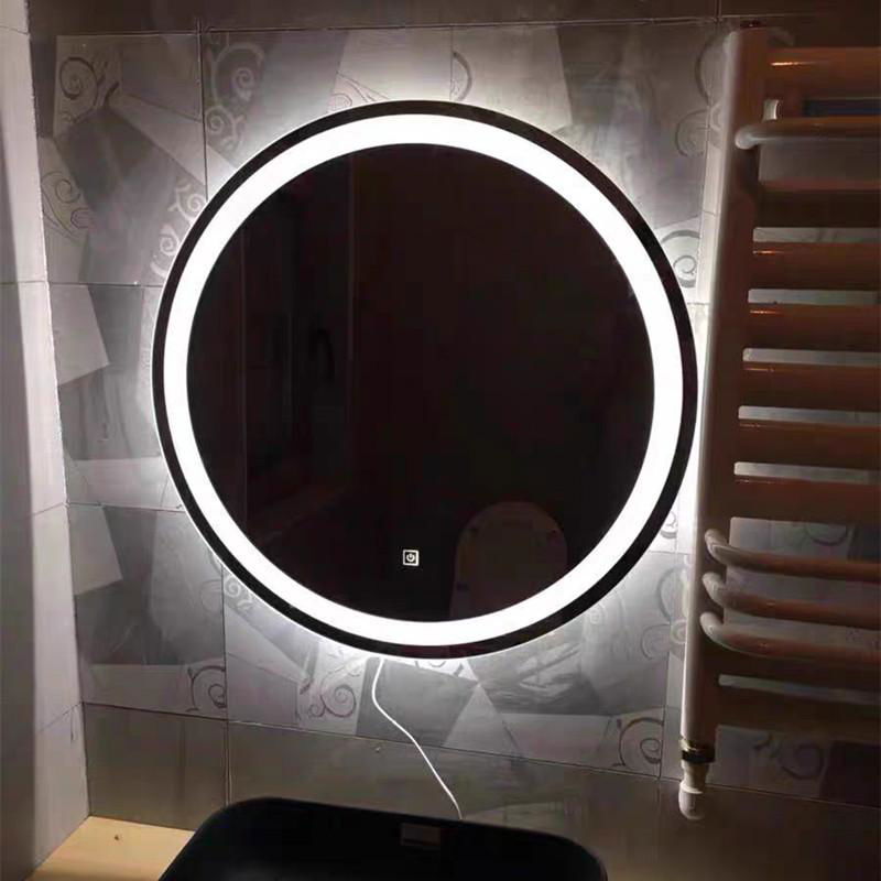 Hamirror Bath Smart Led Wall Mirror Round Bathroom Mirror With Led Lights  2