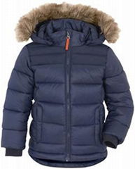 Boys’ padded puffer jacket      recycled polyester boys puffer jacket  