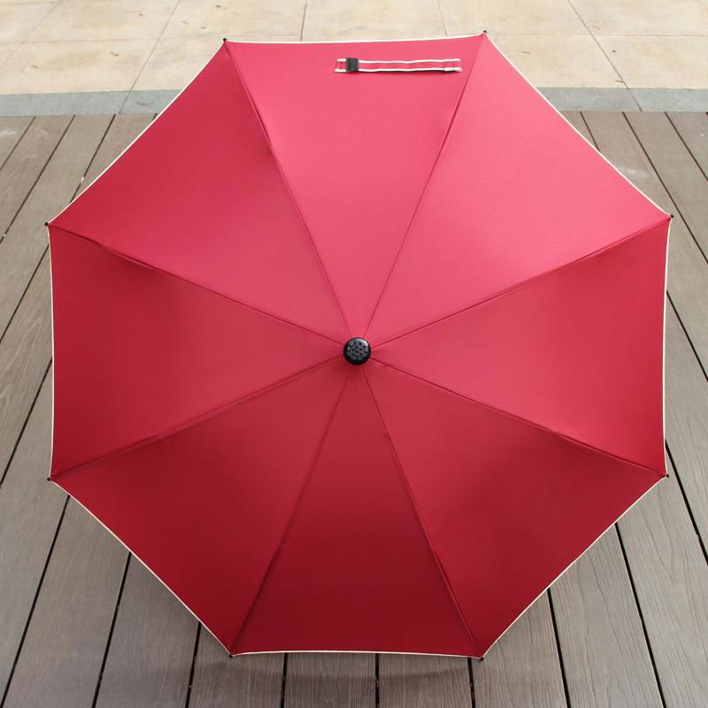 中益23寸雙槽骨拐杖傘一體多功能防滑老人雨傘可定製LOGO一件代發 4