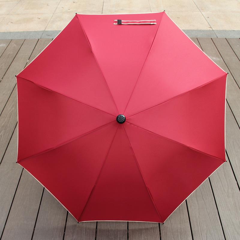 中益23寸雙槽骨拐杖傘一體多功能防滑老人雨傘可定製LOGO一件代發 4