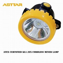 ATEX certified cordless miners  cap lamp