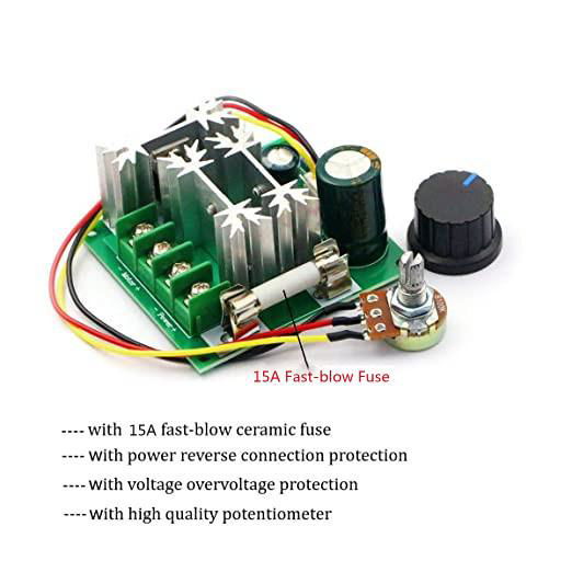 6V-90V 15A PLC DC Motor Speed Controller PWM Variable Speed Regulator Governor S 3