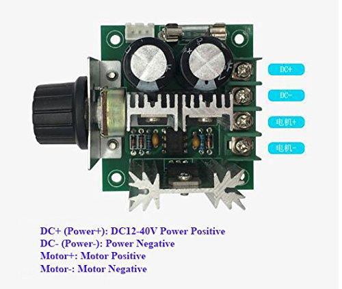 12V~40V 10A PWM DC Motor Speed Control Switch Controller Voltage Regulator Stepl 2