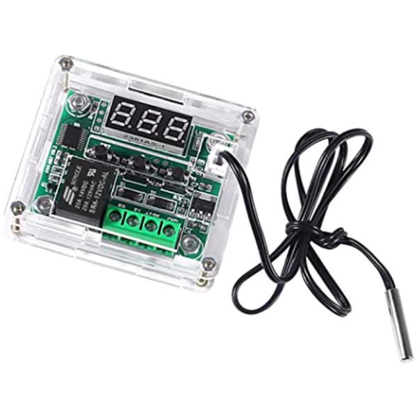 W1209 12V DC Digital Temperature Controller Board Micro Digital Thermostat -50-1