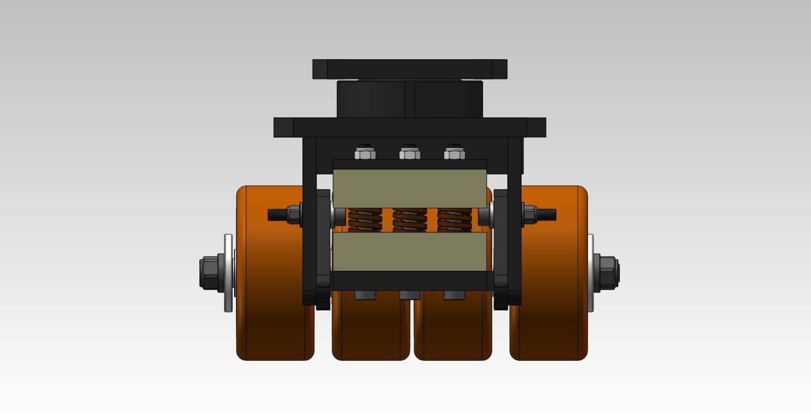 Damping caster of high precision AGV laser guided vehicle 4