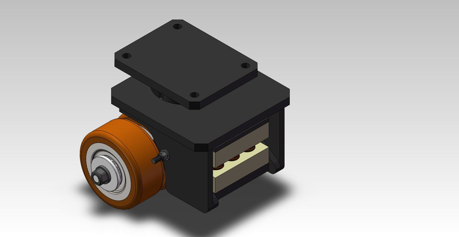 Damping caster of high precision AGV laser guided vehicle 5