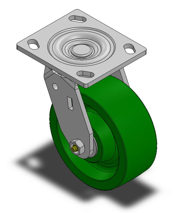 solid polyurethane caster 5