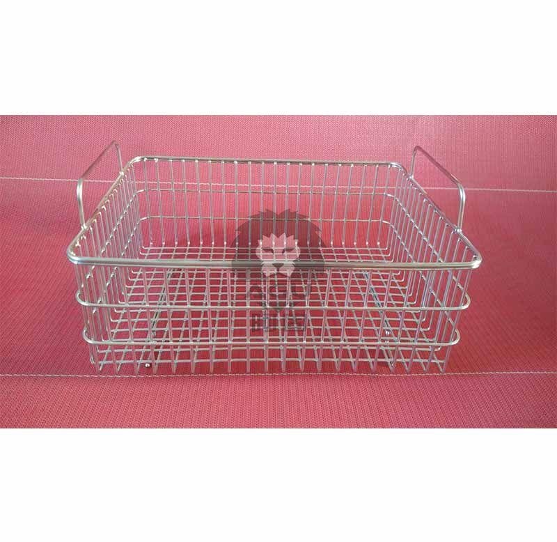 Stainless Steel Wire Basket with handle for Industrial Ultrasonic Cleaner