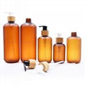 Factory Wholesale Amber Frosted Plastic Lotion Bottles 1