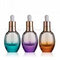 Luxury Essential Oil Bottles Clear Glass Bottles with Aluminum Cap 1