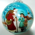 China Inside Painted Glass Christmas