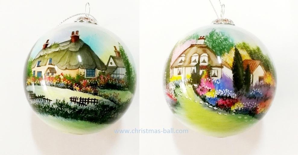 Personalized glass Christmas baubles