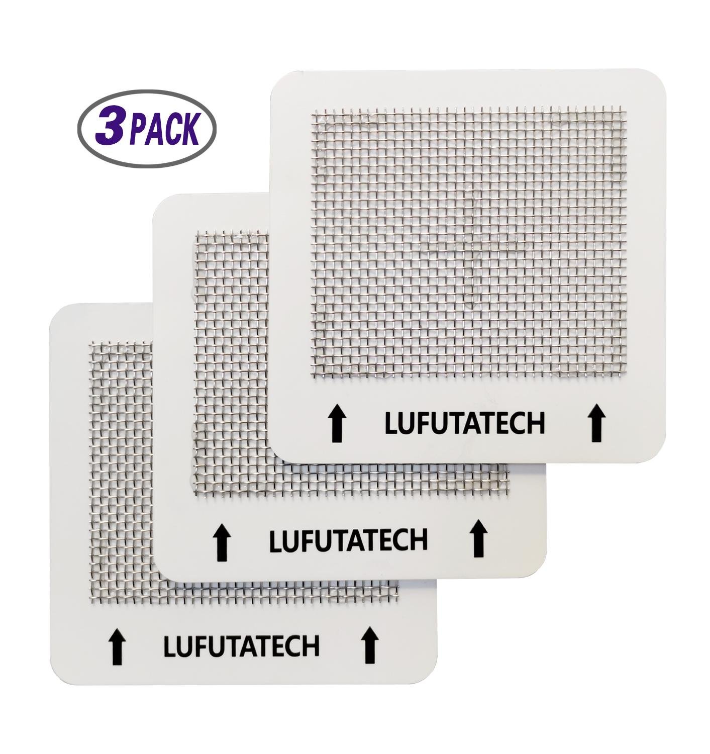Lufutatech 2Pcs Ceramic Ozone Plates for Popular Home Air Purifiers 4.5" x 4.5" 4