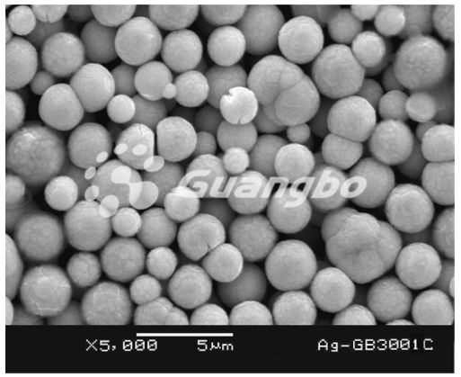 250-2000nm Spherical Nano Siver Powder