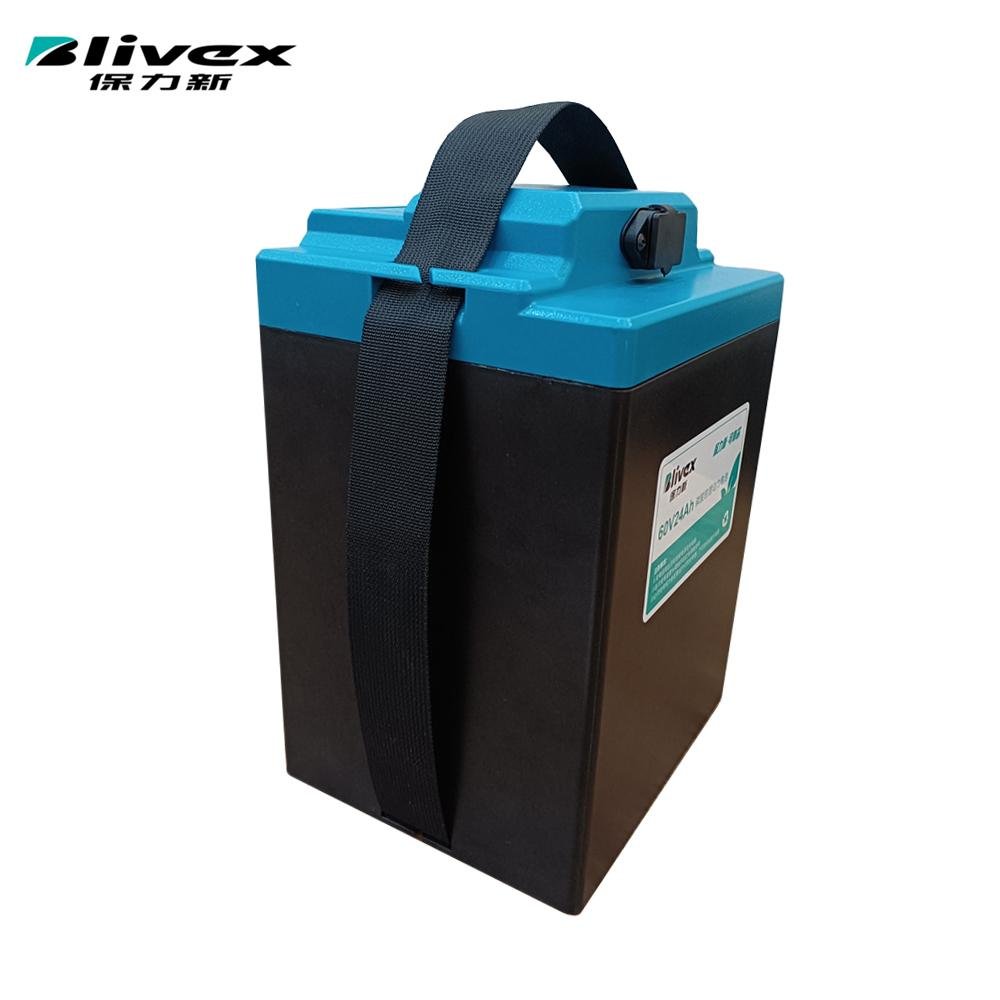 60v 24ah LiFePO4 battery pack for Motorcycle Escooter 4