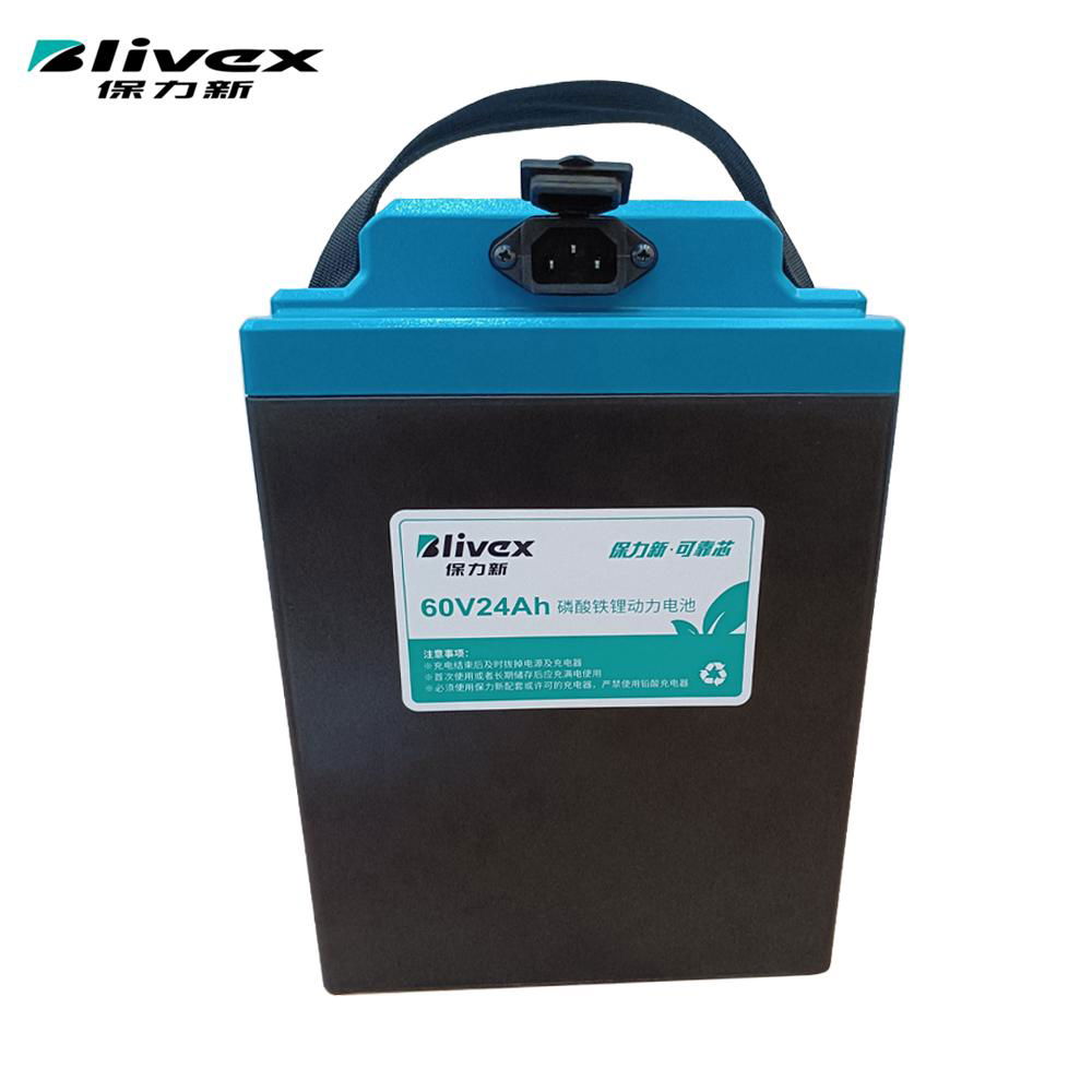 60v 24ah LiFePO4 battery pack for Motorcycle Escooter