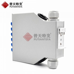 DIN rail type fiber optic terminal box