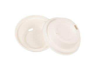 Eco Friendly Disposable & Biodegradable White Lid