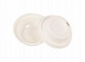 Eco Friendly Disposable & Biodegradable White Lid