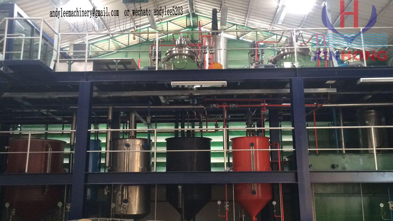 Oil refinery plant (fish oil or meat fat)