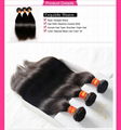 8A peruvian hair straight Human Hair Brazilian Straight Indian Virgin Straight 5