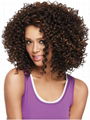 New kinky curly wigs Simulation Human Hair curly full wig good quality for women