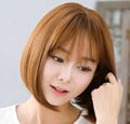 New Korea style wigs Simulation Human Hair full wig good quality for women