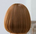 New Korea style wigs Simulation Human Hair full wig good quality for women 3