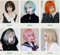 New Korea style wigs Simulation Human Hair full wig good quality for women