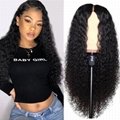 New long Curly wigs Simulation Human Hair full wave wig good quality for women