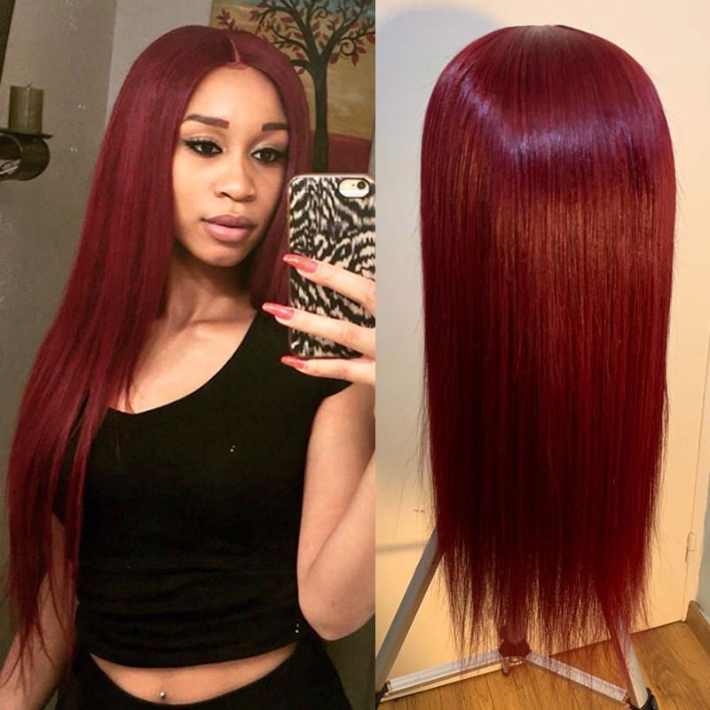 New long straight wigs Simulation Human Hair full wig good quality for women