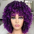 New Short Curly wigs Simulation Human Hair full wave wig Africa Style for Women 