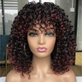 New Short Curly wigs Simulation Human Hair full wave wig Africa Style for Women  10