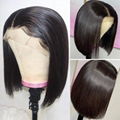 New short straight wigs Simulation Human Hair full wig good quality for women 3