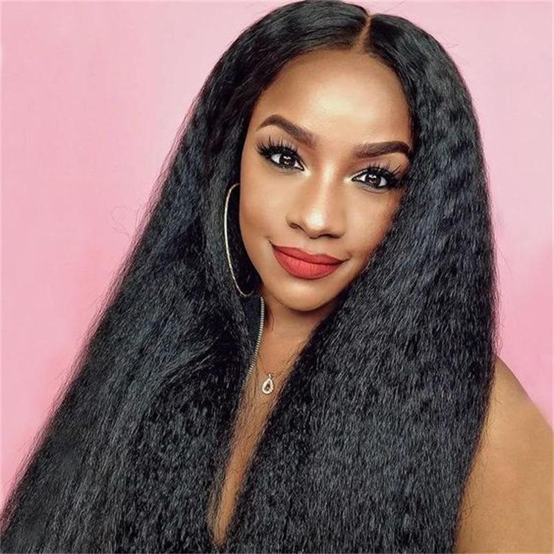 New Curly straight wigs Simulation Human Hair full wig Europ style  for women 3