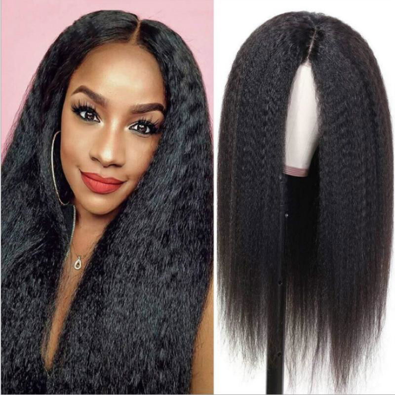 New Curly straight wigs Simulation Human Hair full wig Europ style  for women 5
