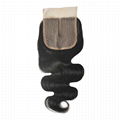 10A T shape 4x4 closure body wave human