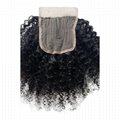 10A T shape 4x4 deep wave human hair Brazilian Human Hair Weaves middle part  3