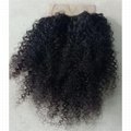 10A T shape 4x4 deep wave human hair Brazilian Human Hair Weaves middle part 